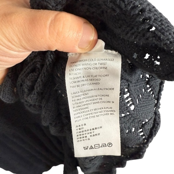 Free People Women’s Bari Column Crochet Maxi Skirt in Black Size S - Picture 15 of 15